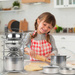GARNKI METALOWE DO ZABAWY STOJAK MASTERCHEF JUNIOR