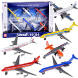 Zestaw Samolot metalowy pasażerskie samoloty 6 szt ZA4669