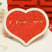 Drewniane Puzzle W Kształcie Serca I Love You Czerwone Dla Dzieci Dorosłych