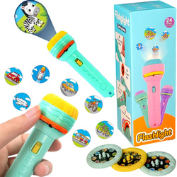 RĘCZNY PROJEKTOR RZUTNIK DO POKAZ SLAJDÓW ZDJĘĆ ZABAWKA DLA DZIECI LATARKA