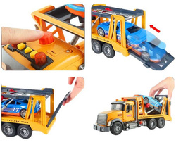 AUTO POMOC DROGOWA LAWETA TIR POJAZD ZESTAW SAMOCHÓD Z ŚWIATŁEM DŹWIĘKIEM