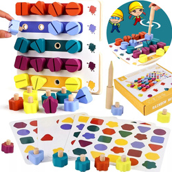 Układanka Montessori Drewniana Zabawka Edukacyjna