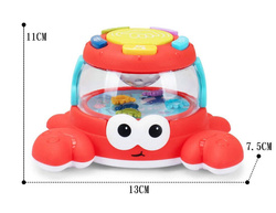 Uciekający Krab zabawka do raczkowania Z DŹWIĘKIEM I ŚWIATŁEM Pełzający