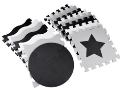 BEZPIECZNA MATA Puzzle piankowe kontrastowa mata kształty ZA4782