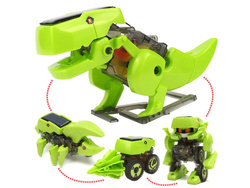 ZABAWKA SOLARNA DINOZAUR 4W1 EDUKACYJNY ZESTAW ROBOT Owad DO SKŁADANIA 
