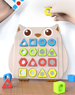Gra Dopasuj kształty figury Tablica Układanka Montessori Zabawka do Wzorów