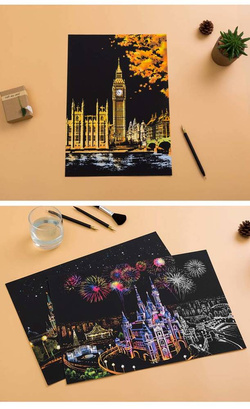 Magiczna Zdrapka ZDRAPYWANK Wieża Big Ben Londyn