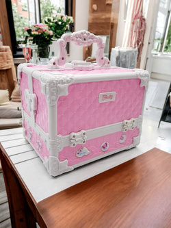 Kuferek kosmetyków Zestaw do malowania makijażu i paznokci dla dzieci