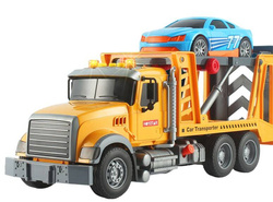 AUTO POMOC DROGOWA LAWETA TIR POJAZD ZESTAW SAMOCHÓD Z ŚWIATŁEM DŹWIĘKIEM