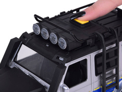 Auto terenowe Policja Radiowóz z napędem Światła + Dźwięki ZA5410