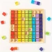 TABLICZKA MNOŻENIA DREWNIANA KLOCKI TABLICA DO NAUKI MATEMATYKA DLA DZIECI