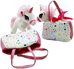 JEDNOROŻEC maskotka UNICORN PLUSZAK Koń TOREBKA KONIK ZESTAW W TOREBCE