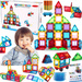 DUŻE KLOCKI MAGNETYCZNE 3D KONSTRUKCYJNE Zestaw MAGNETIC TILES 45 EL PANELE