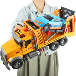 AUTO POMOC DROGOWA LAWETA TIR POJAZD ZESTAW SAMOCHÓD Z ŚWIATŁEM DŹWIĘKIEM