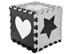 BEZPIECZNA MATA Puzzle piankowe kontrastowa mata kształty ZA4782