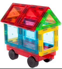 KLOCKI MAGNETYCZNE KONSTRUKCYJNE 3D EDUKACYJNE UKŁADANKA 45 elem DLA DZIECI