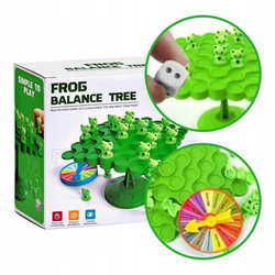 GRA RODZINNA BALANSUJĄCE ŻABKI DLA DZIECI I RODZINY SPADAJĄCE WESOŁE ŻABA