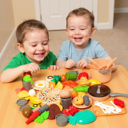 KUCHNIA ZESTAW PIKNIKOWY Z PRODUKTAMI DO GOTOWANIA ZESTAW KOSZYK DLA DZIECI