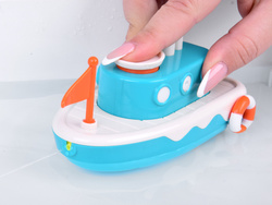 Statek do kąpieli dla dzieci pływający nakręcany chlapie wodą ZA5603