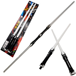 Zestaw 2x Miecz ŚWIETLNY Gwiezdne WOJNY ŚWIECĄCY LED DWUSTRONNY 132cm