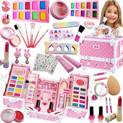Kuferek kosmetyków Zestaw do malowania makijażu i paznokci dla dzieci
