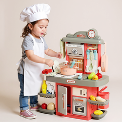 ZESTAW KUCHENNY DLA DZIECI KUCHNIA Z AKCESORIAMI GARNKI ZABAWKA DO ZABAWY