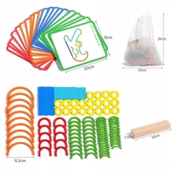 UKŁADANKA MONTESSORI DREWNIANE PUZZLE KREATYWNE DLA DZIECI NA PREZENT