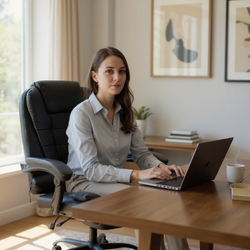 FOTEL BIUROWY OBROTOWY MASAŻ PODNÓŻEK REGULACJA LEŻANKA DO PRACY DOMU BIURA
