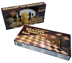 Szachy Warcaby MAGNETYCZNE Zestaw gier 2w1 GRA PL