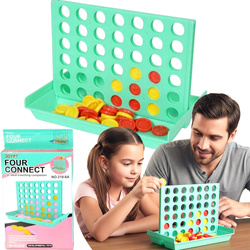 Gra Logiczna Układanka Rzędy 4 W Linii Rzędzie Planszowa Line Up Ułóż Kolor