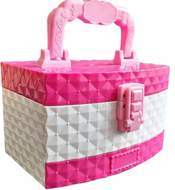 OTWIERANY KUFEREK DO MALOWANIA MAKIJAŻU DLA DZIECI KOSMETYKI W ZESTAW  XXL