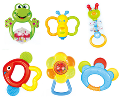 ZESTAW GRZECHOTEK GRZECHOTKI W BUTELCE ZABAWEK DLA DZIECI NIEMOWLĄT KLUCZE