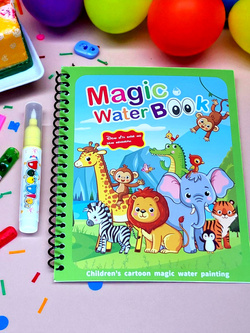 KOLOROWANKA MALOWANKA Z PISAKIEM WODNYM NA WODĘ KSIĄŻECZKA WODNA MALOWANIA