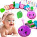 MUZYCZNA GĄSIENICA ZABAWKA SENSORYCZNA DLA NIEMOWLĄT DZWONEK I GRYZAK