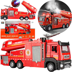 Metalowa Straż Pożarna Samochód Strażacki Zabawka Wóz Strażacki Dla Dzieci 