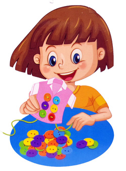 Gra GUZIKI do NAUKI szycia UBRANIA z KARTAMI ZESTAW DO NAUKA GUZIKÓW