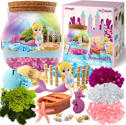 Magiczna Kula Terrarium Świecąca LED Z Syrenką Eksperymenty Zestaw + Pilot