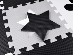 BEZPIECZNA MATA Puzzle piankowe kontrastowa mata kształty ZA4782