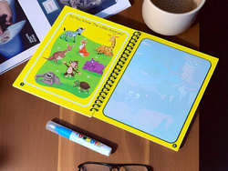 KSIĄŻECZKA WODNA KOLOROWANKA MALOWANKA Z PISAKIEM WODNYM NA WODĘ MALOWANIA