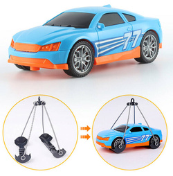 AUTO POMOC DROGOWA ZABAWKA SAMOCHÓD LAWETA DLA DZIECI HOLOWNIK Z DŹWIGIEM