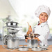 GARNKI METALOWE DO ZABAWY STOJAK MASTERCHEF JUNIOR