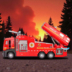 Metalowa Straż Pożarna Samochód Strażacki Zabawka Wóz Strażacki Dla Dzieci 