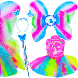 KOSTIUM MOTYL WRÓŻKA BAL SPÓDNICZKA RÓZDŻKA STRÓJ