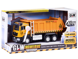 Auto budowlane Wywrotka samochód z dźwiękiem i światłem ZA5009