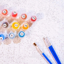 OBRAZ DO MALOWANIA DLA DZIECI 40X50 CM TYGRYS