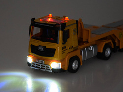 Tir Laweta Koparka i Spychacz Zestaw z dźwiękiem Małego Budowlańca ZA5008