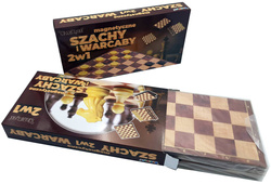 Szachy Warcaby MAGNETYCZNE Zestaw gier 2w1 GRA PL