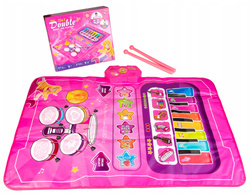 MATA MUZYCZNA PIANINKO I PERKUSJA Z 2 PAŁECZKAMI ZABAWKA DO GRY DLA DZIECI