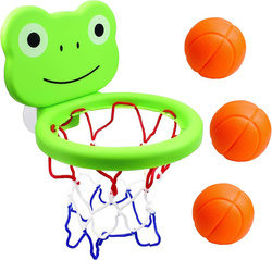 KOSZYKÓWKA ZABAWKA DO GRY W WANNIE WANNY KĄPIELI DLA DZIECI KOSZ 3 PIŁECZKI