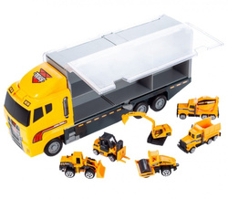 Auto LAWETA Tir WALIZKA 6x Resoraki Auta WYRZUTNIA